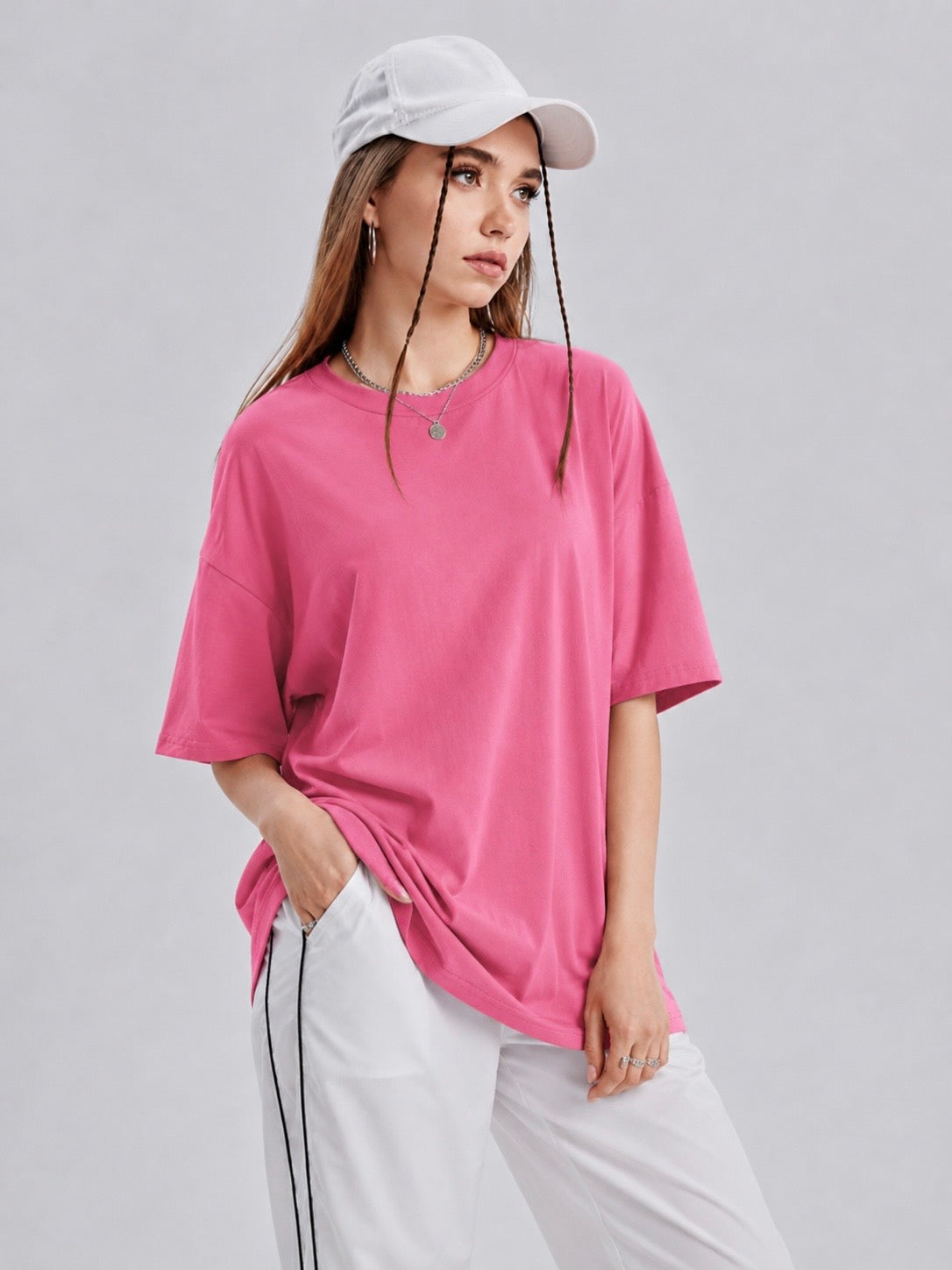 DARK PINK SPANDEX TEE