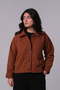BROWN WOMEN CORDUROY JACKET
