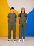 JUNIOR - OLIVE GREEN SUMMER SET