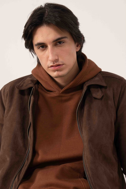 CLASSIC BROWN SUEDE JACKET