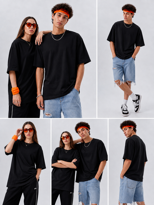BLACK SPANDEX TEE