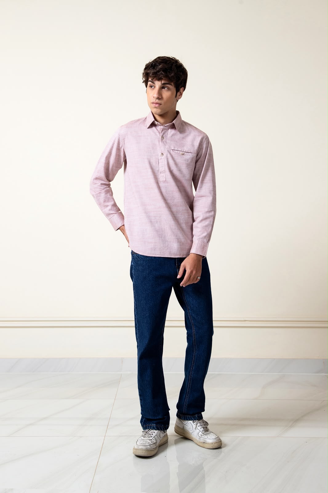 COTTON SHAMBRAY SHIRT