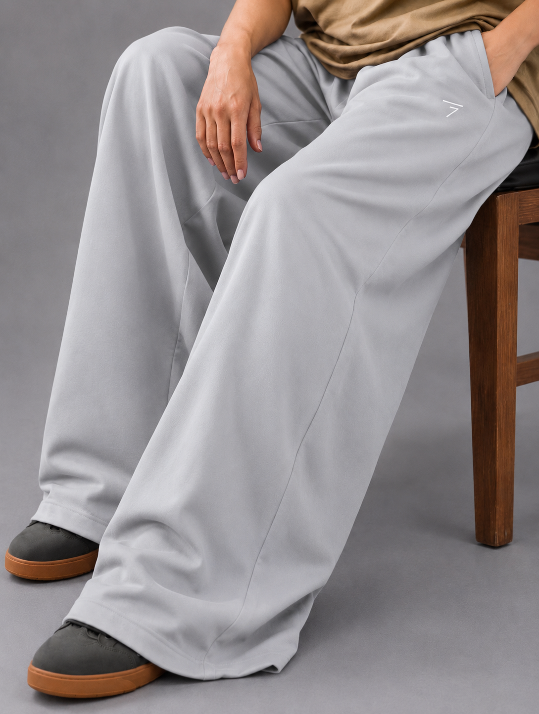 GREY MICRO BEGGY FIT BOTTOM