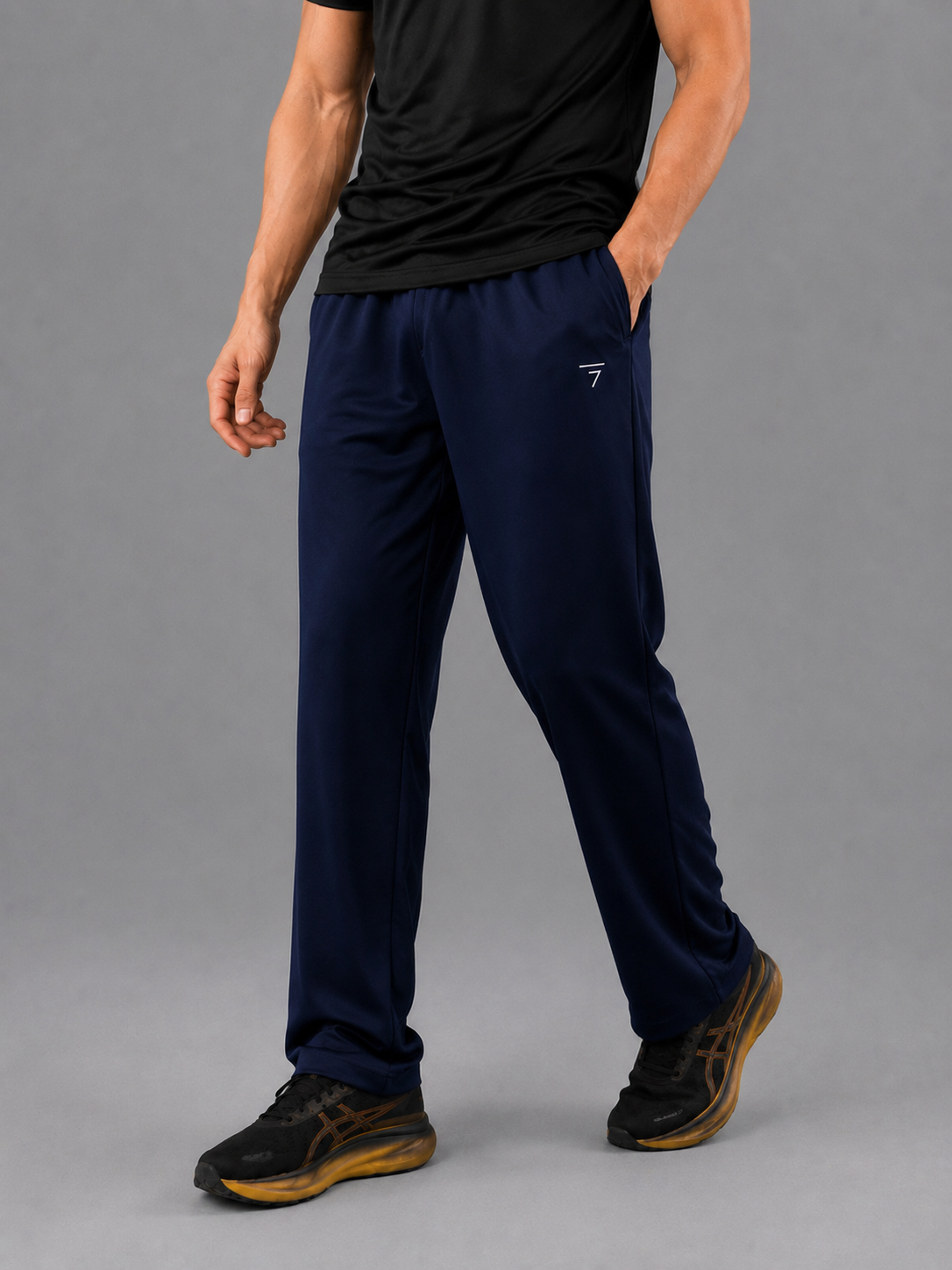 NAVY BASIC MICRO RELAX FIT BOTTOM