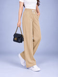 WOMEN BEIGE TERRY PANTS