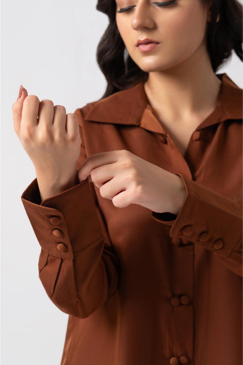 COCOA SILK SHIRT