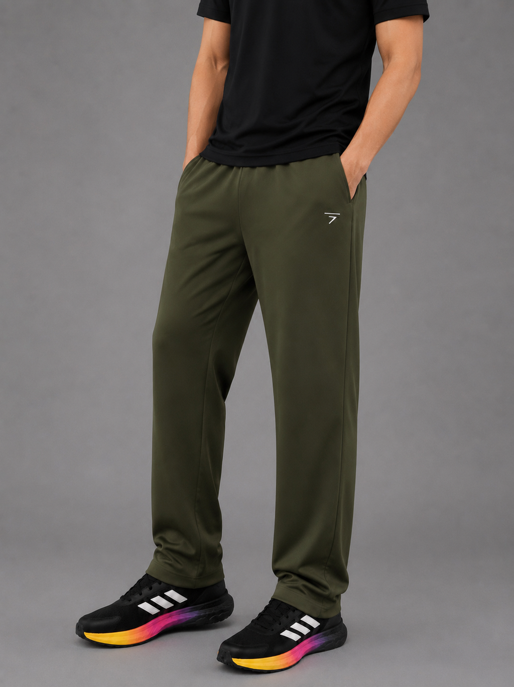 OLIVE BASIC MICRO RELAX FIT BOTTOM