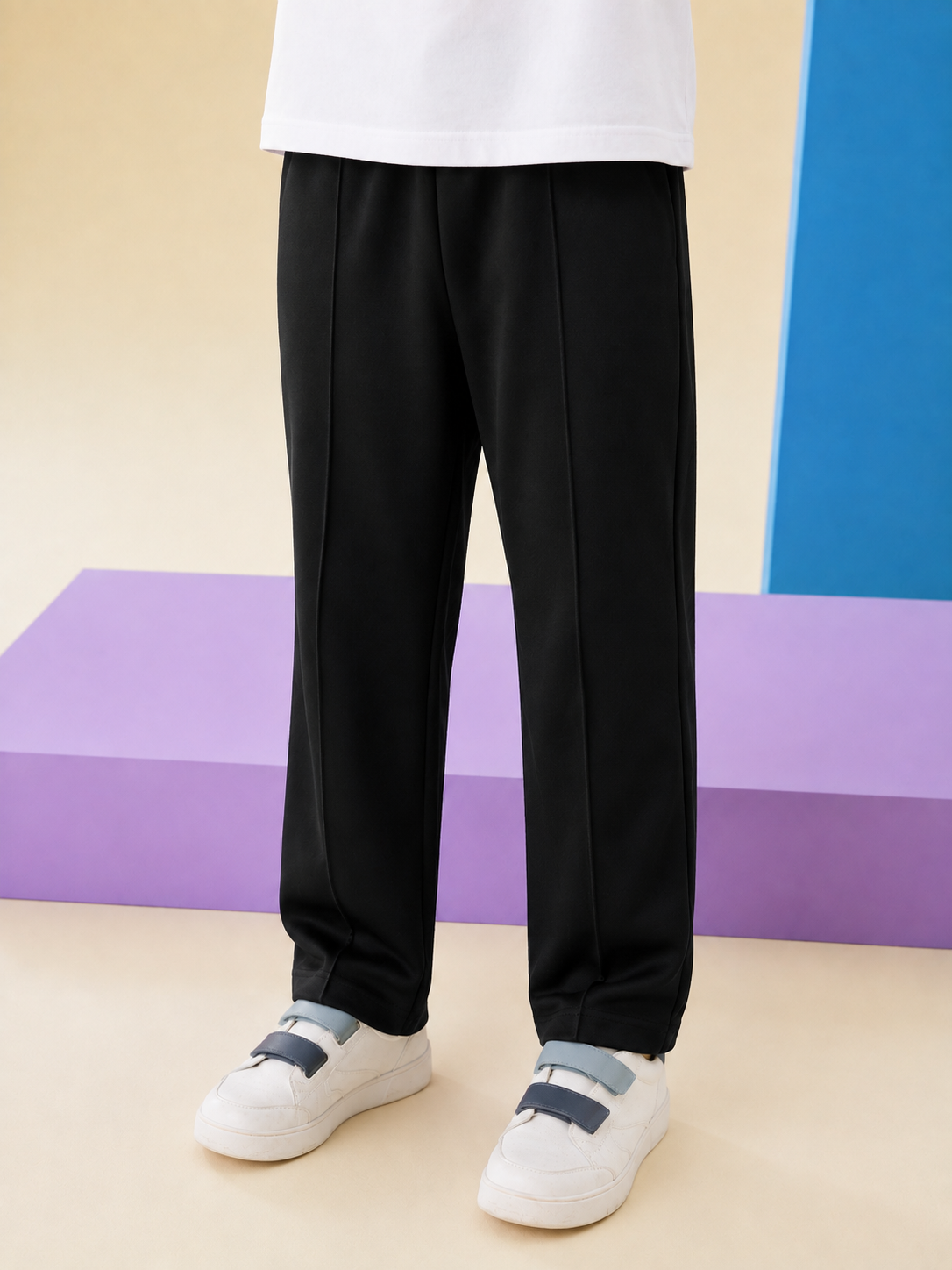 BLACK PIPING SUMMER TROUSER