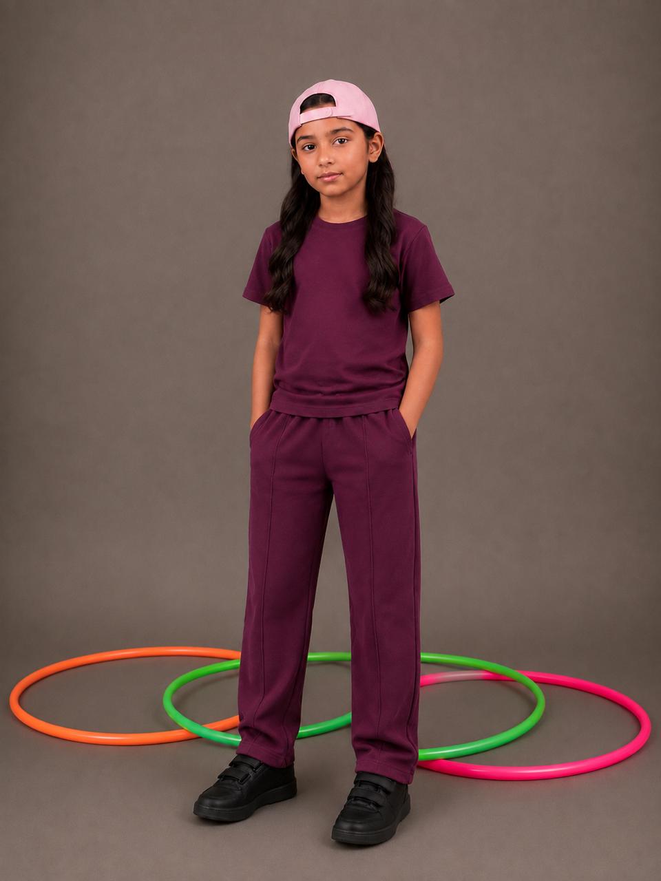 JUNIOR - BURGUNDY SUMMER SET