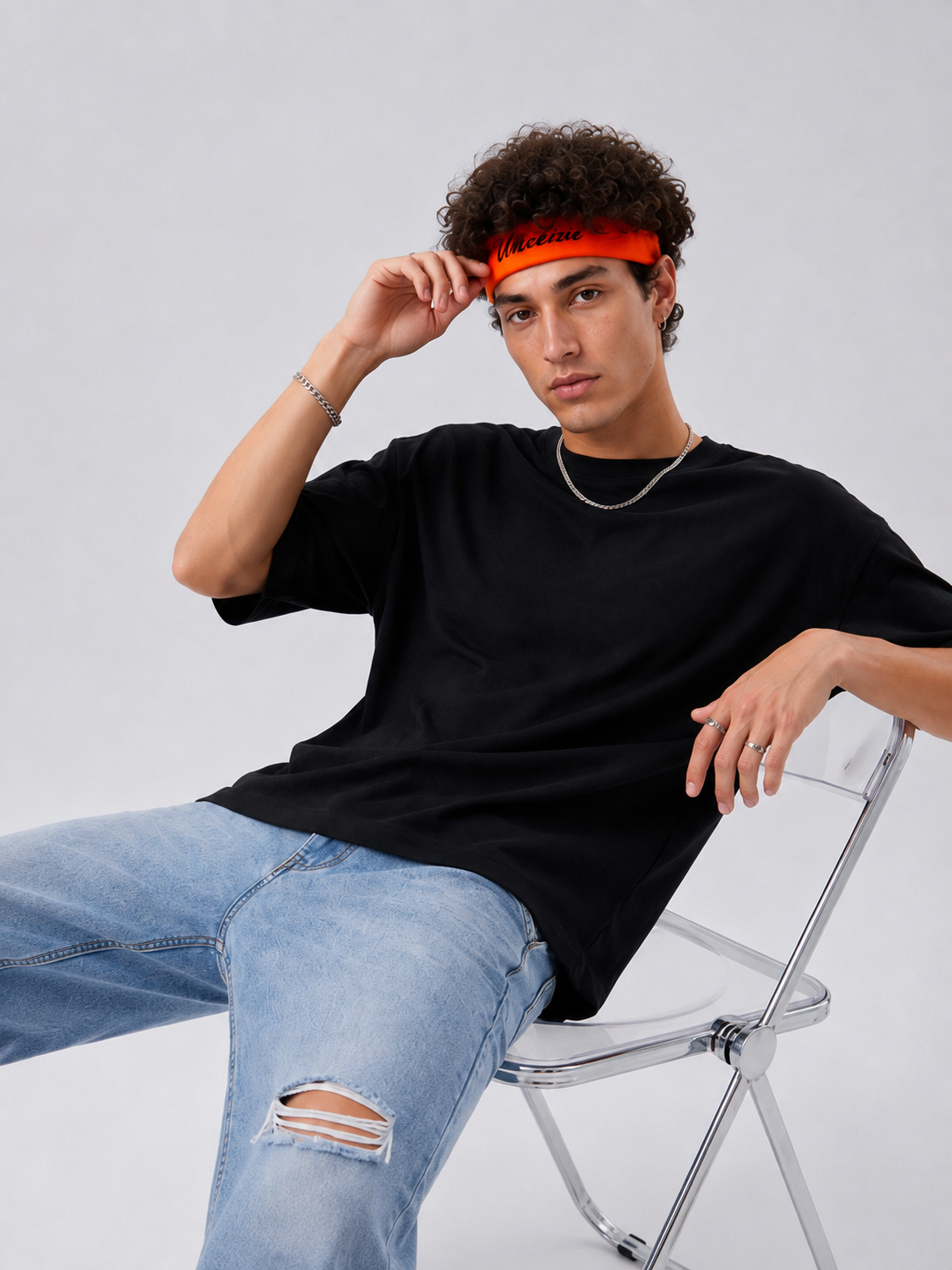 BLACK SPANDEX TEE