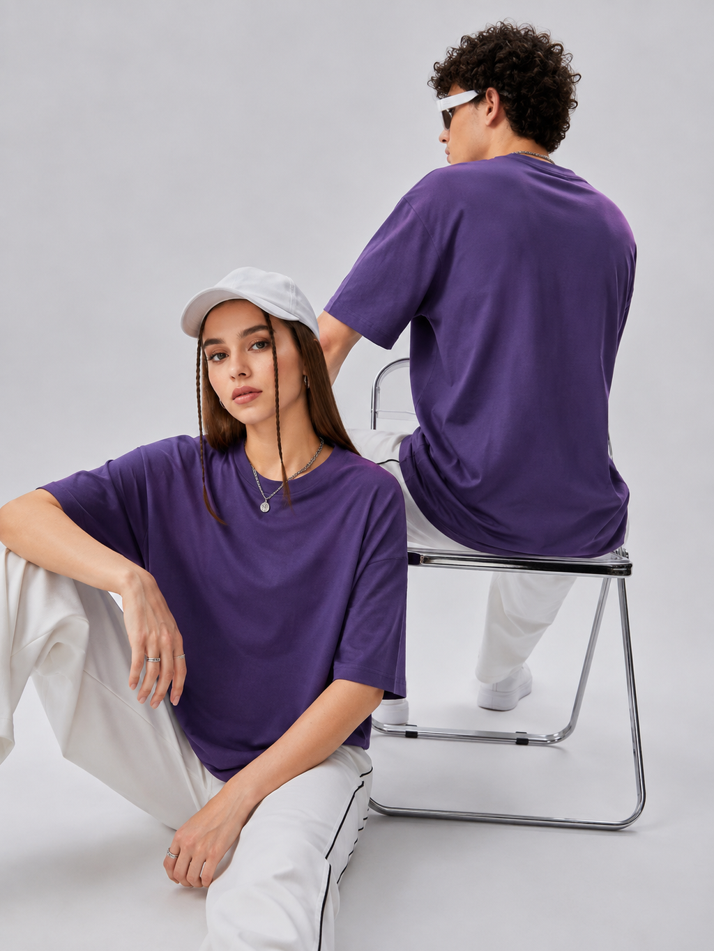 PURPLE SPANDEX TEE