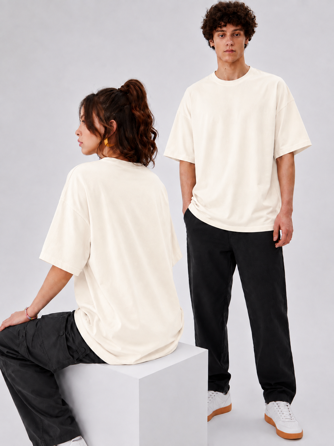 OFF WHITE SPANDEX TEE