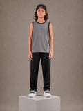 JUNIOR - SMOKE BLACK SANDO SUMMER SET