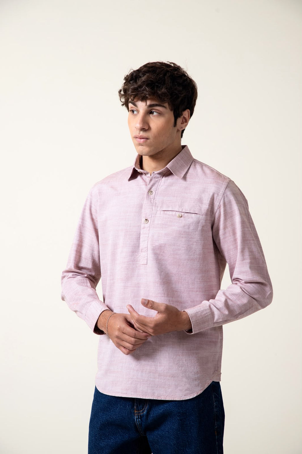 COTTON SHAMBRAY SHIRT