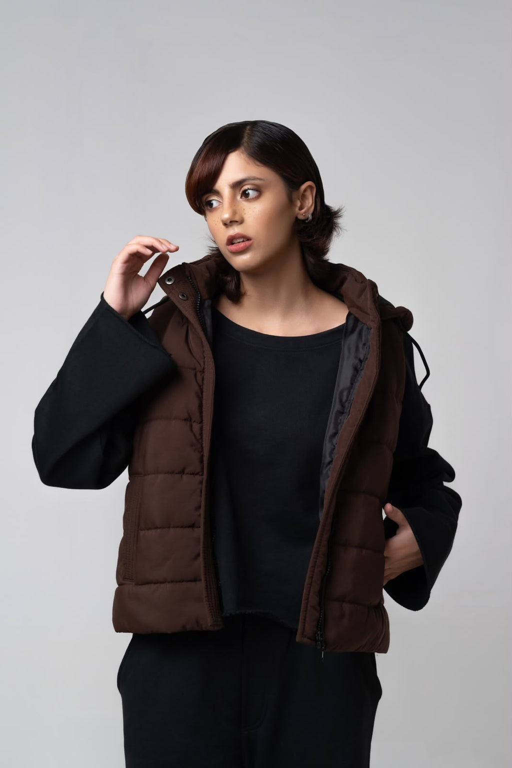 MOCHA PUFFER JACKET