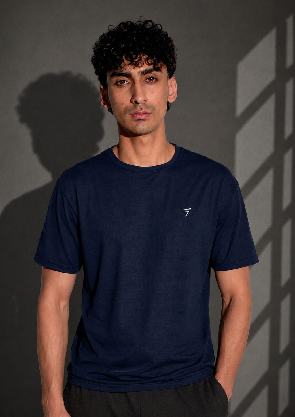 NAVY AIRFLOW PERFORMANCE TEE