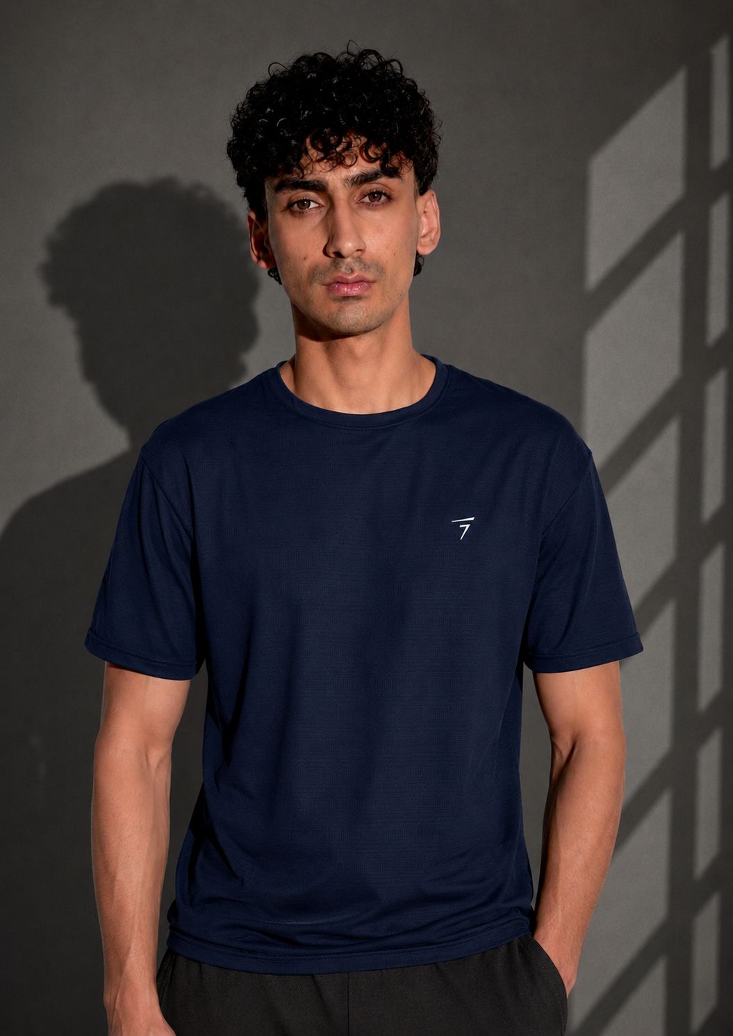 NAVY AIRFLOW PERFORMANCE TEE