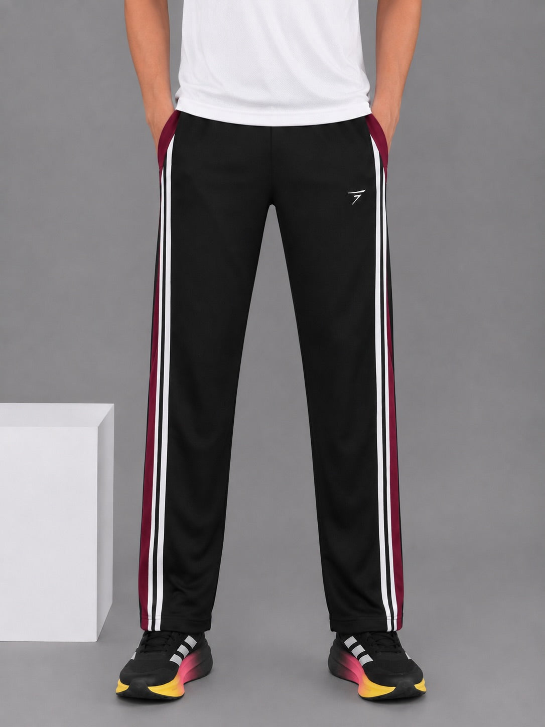 BLACK EDGE PANEL MICRO RELAX FIT BOTTOM