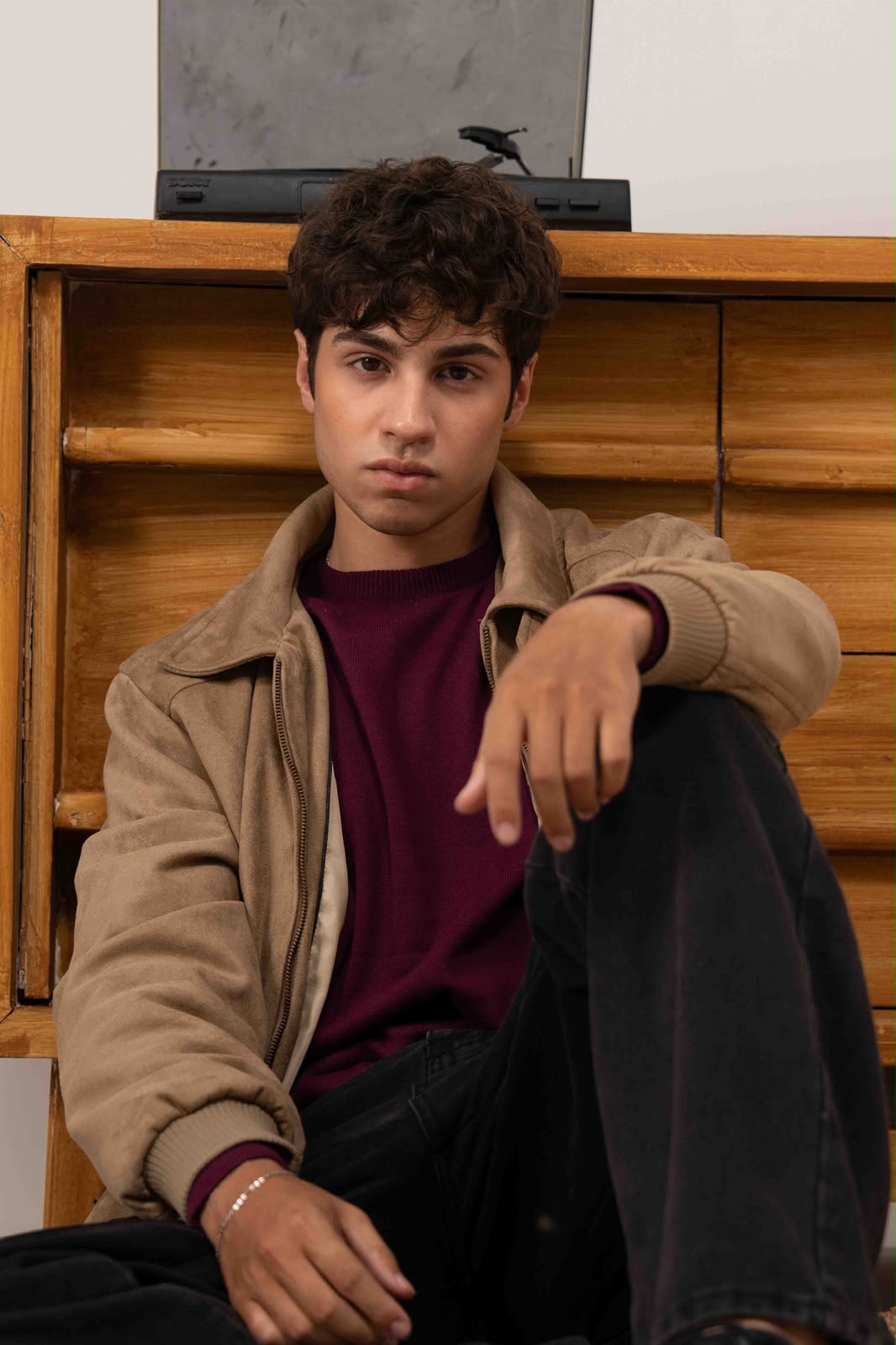 CLASSIC BEIGE SUEDE JACKET
