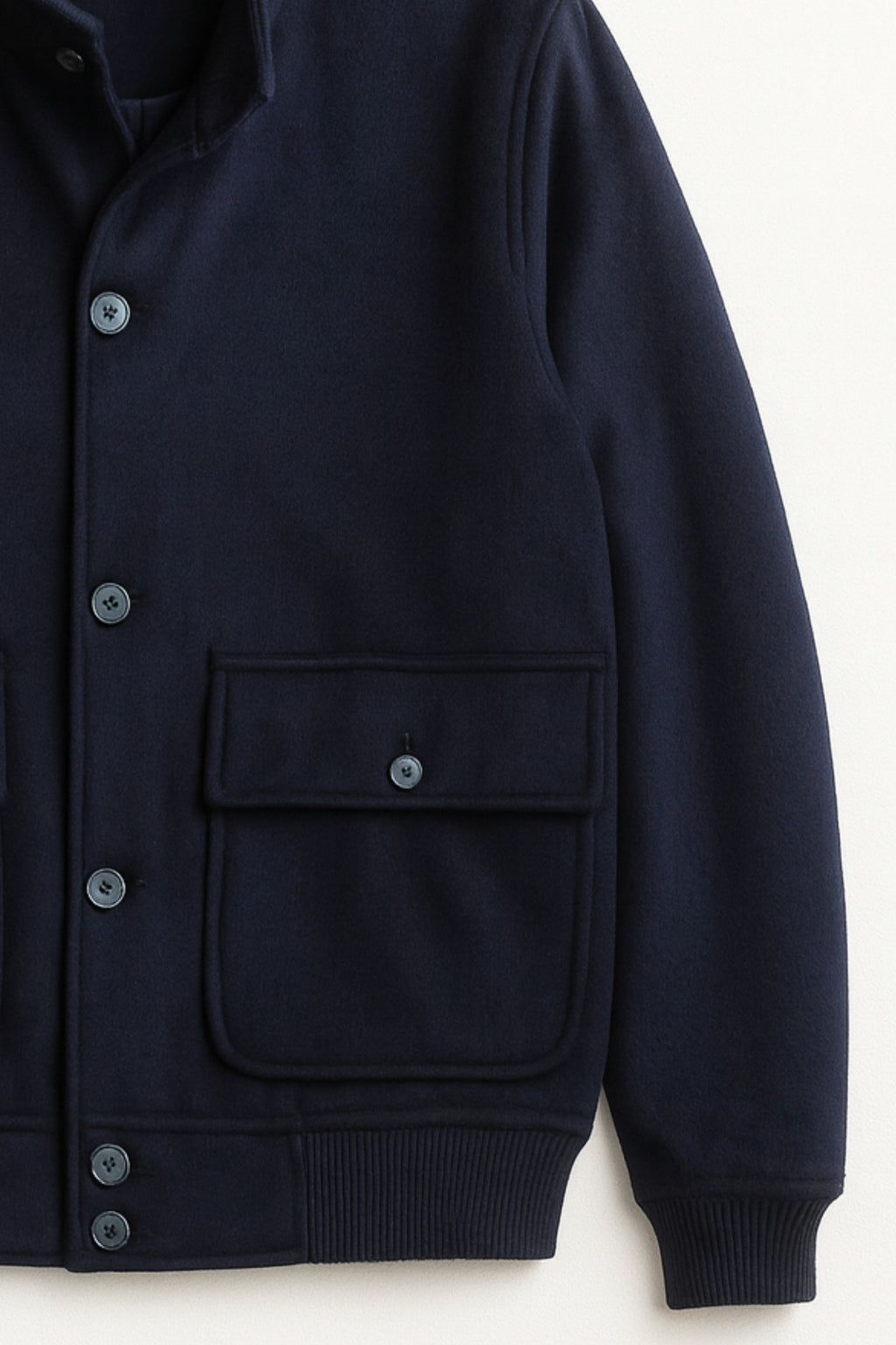 NAVY WOOL JACKET