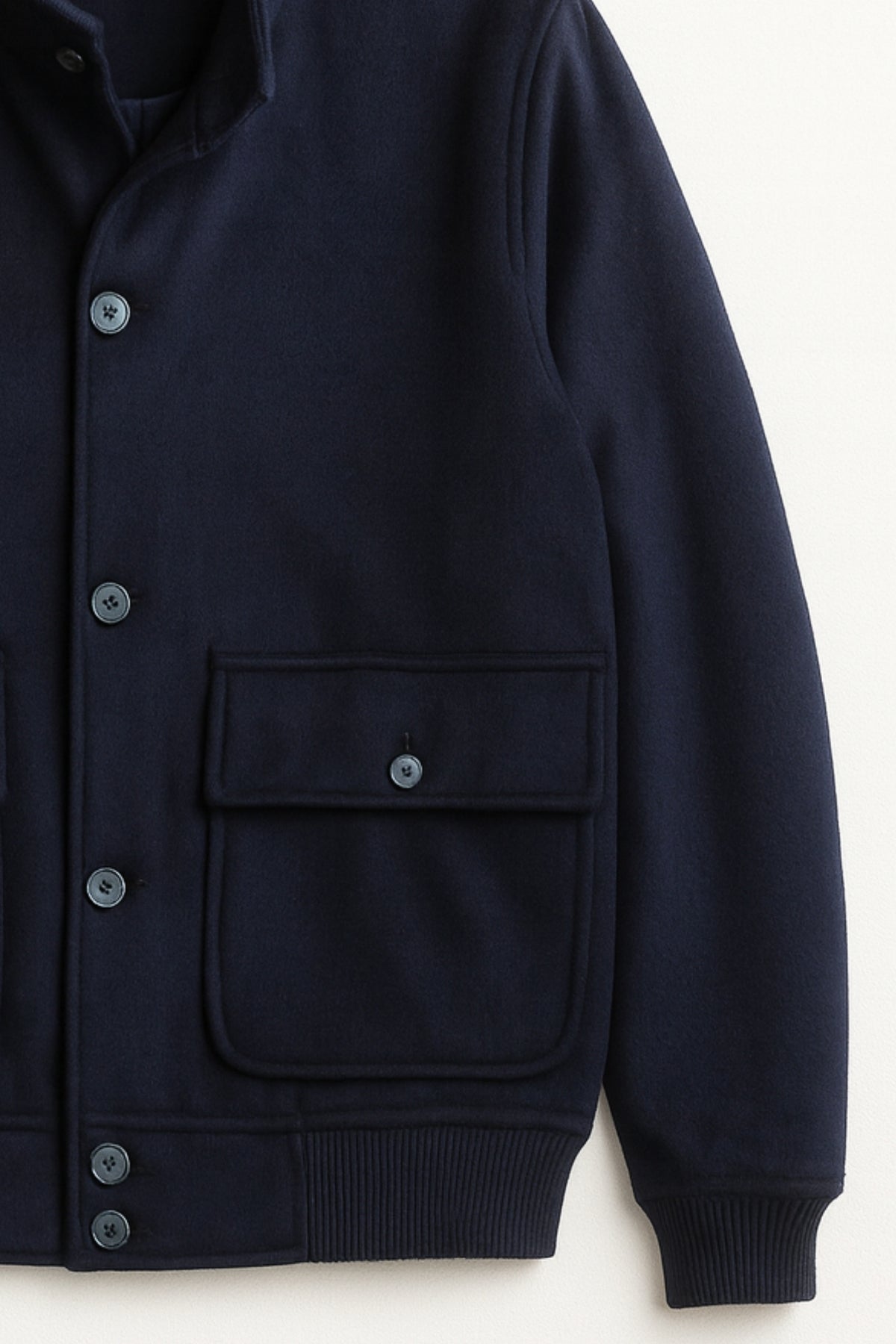 NAVY WOOL JACKET