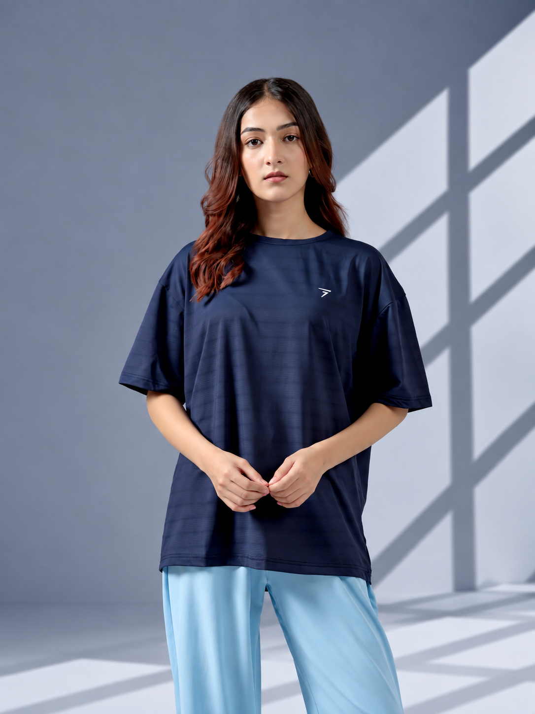 NAVY AIRFLOW PERFORMANCE TEE