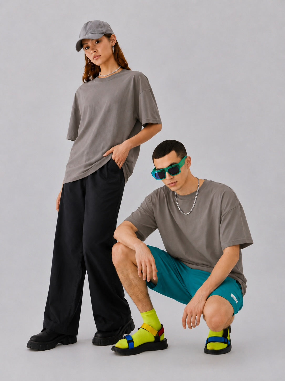 MOUSE GREY SPANDEX TEE