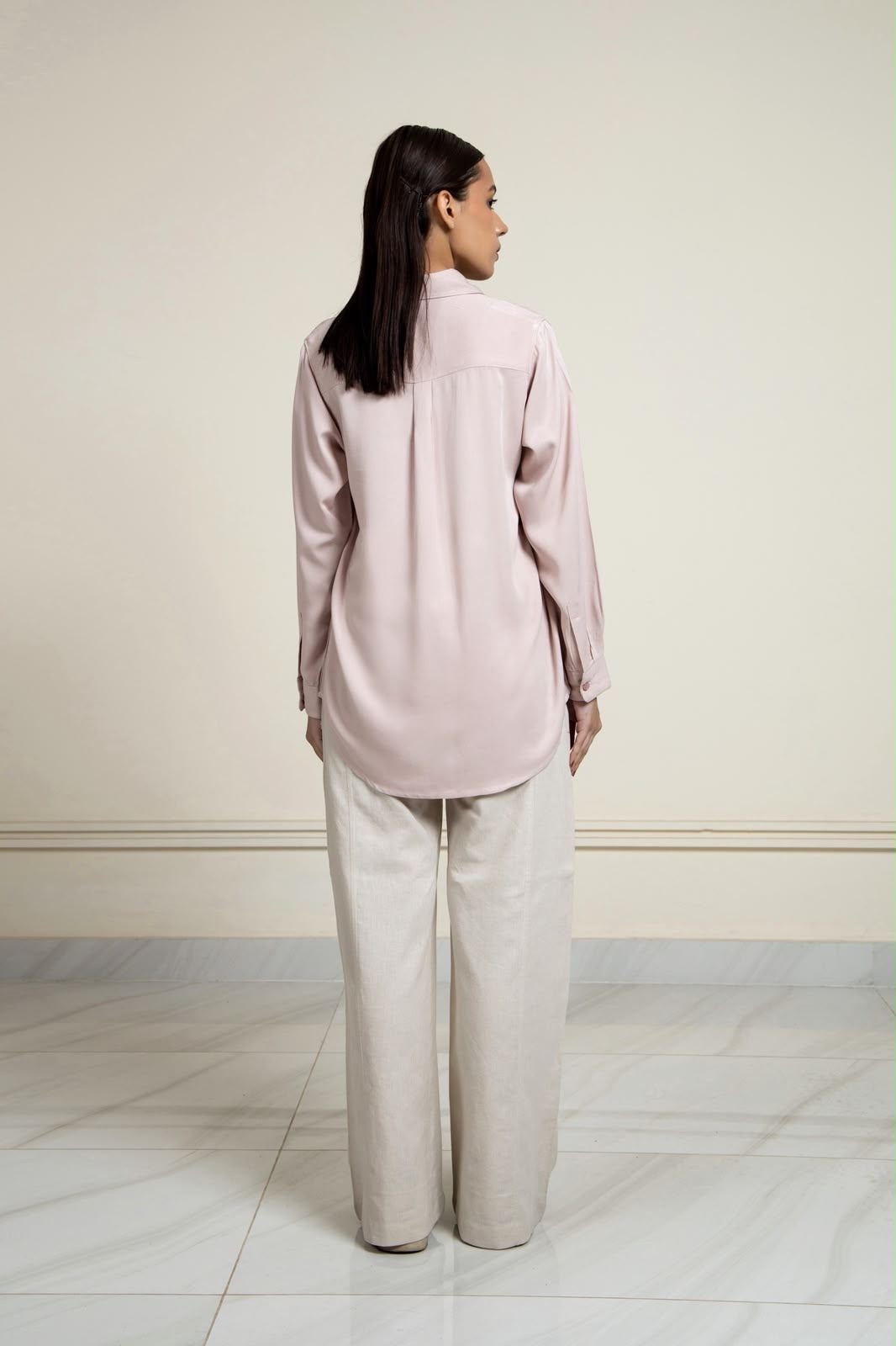 BLUSH BLENDED COTTON SHIRT
