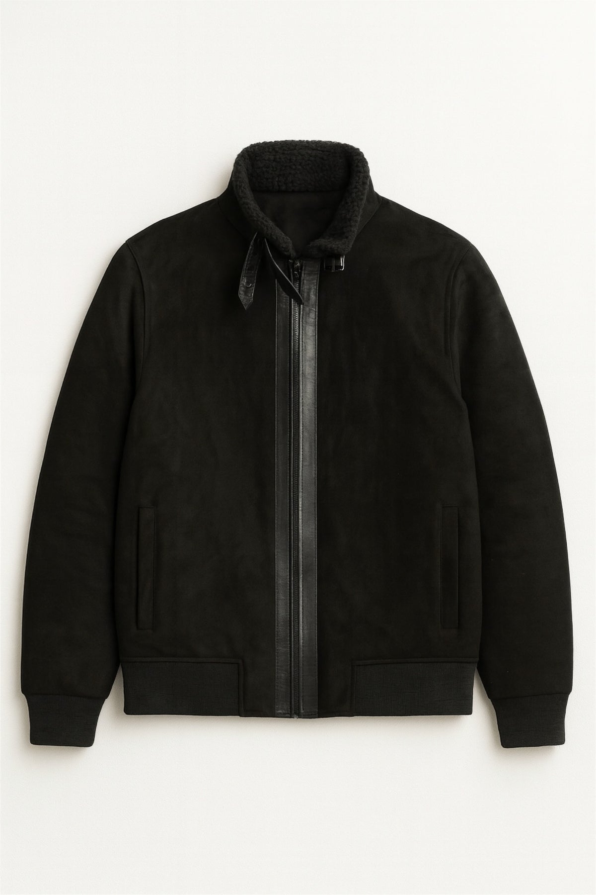 CLASSIC BLACK SUEDE JACKET
