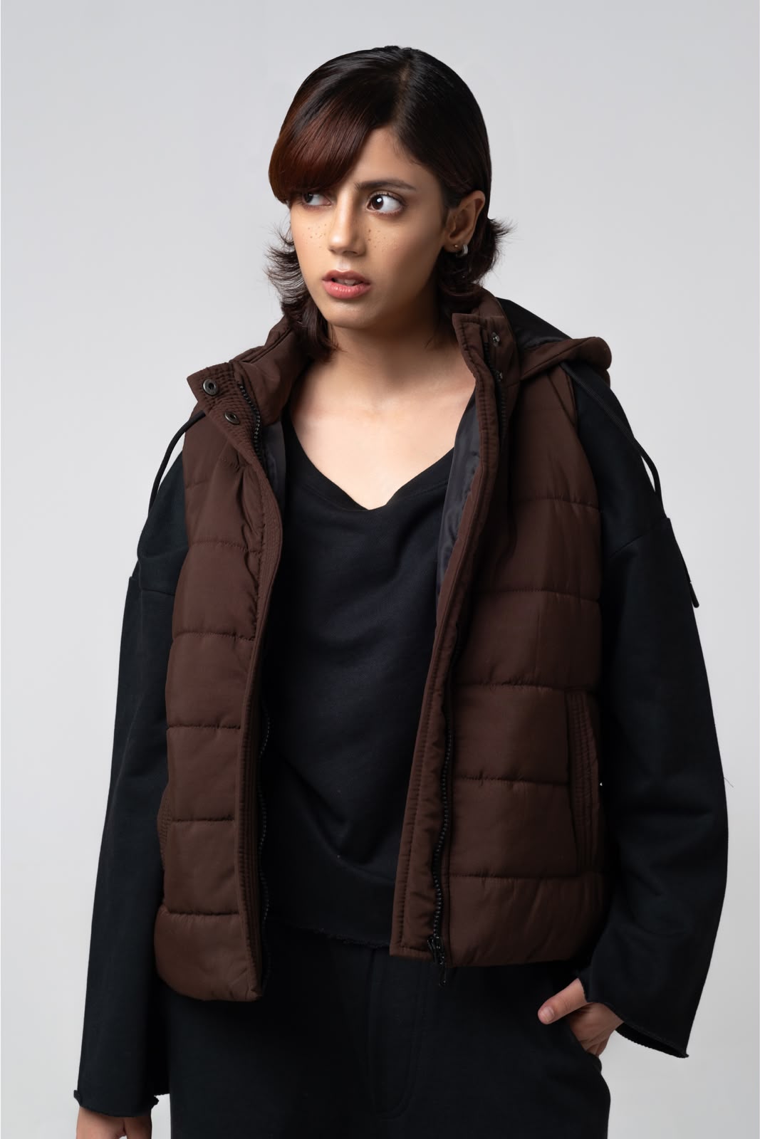 MOCHA PUFFER JACKET