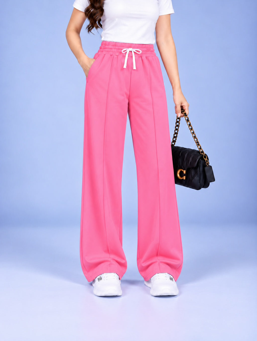 WOMEN PINK TERRY PANTS