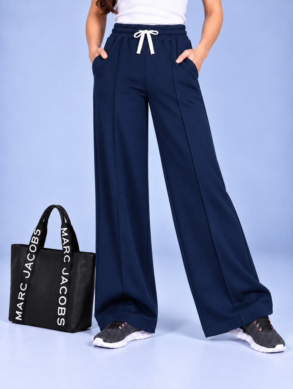 WOMEN NAVY TERRY PANTS