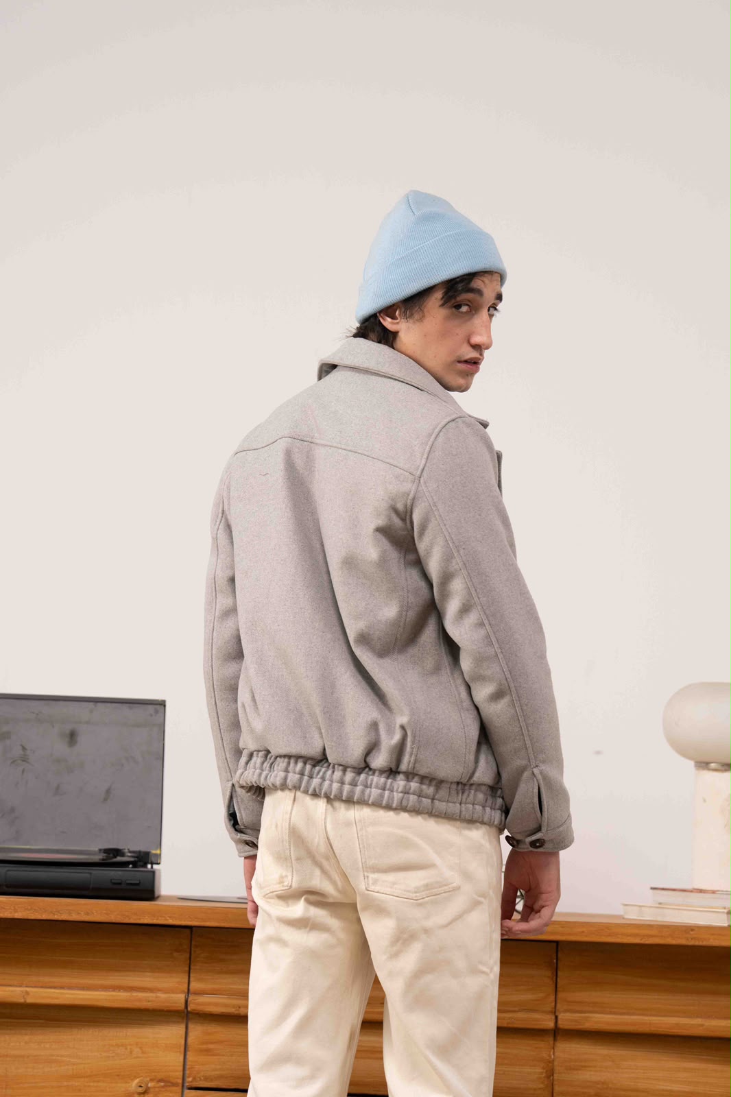 CLOUD GREY WOOL JACKET