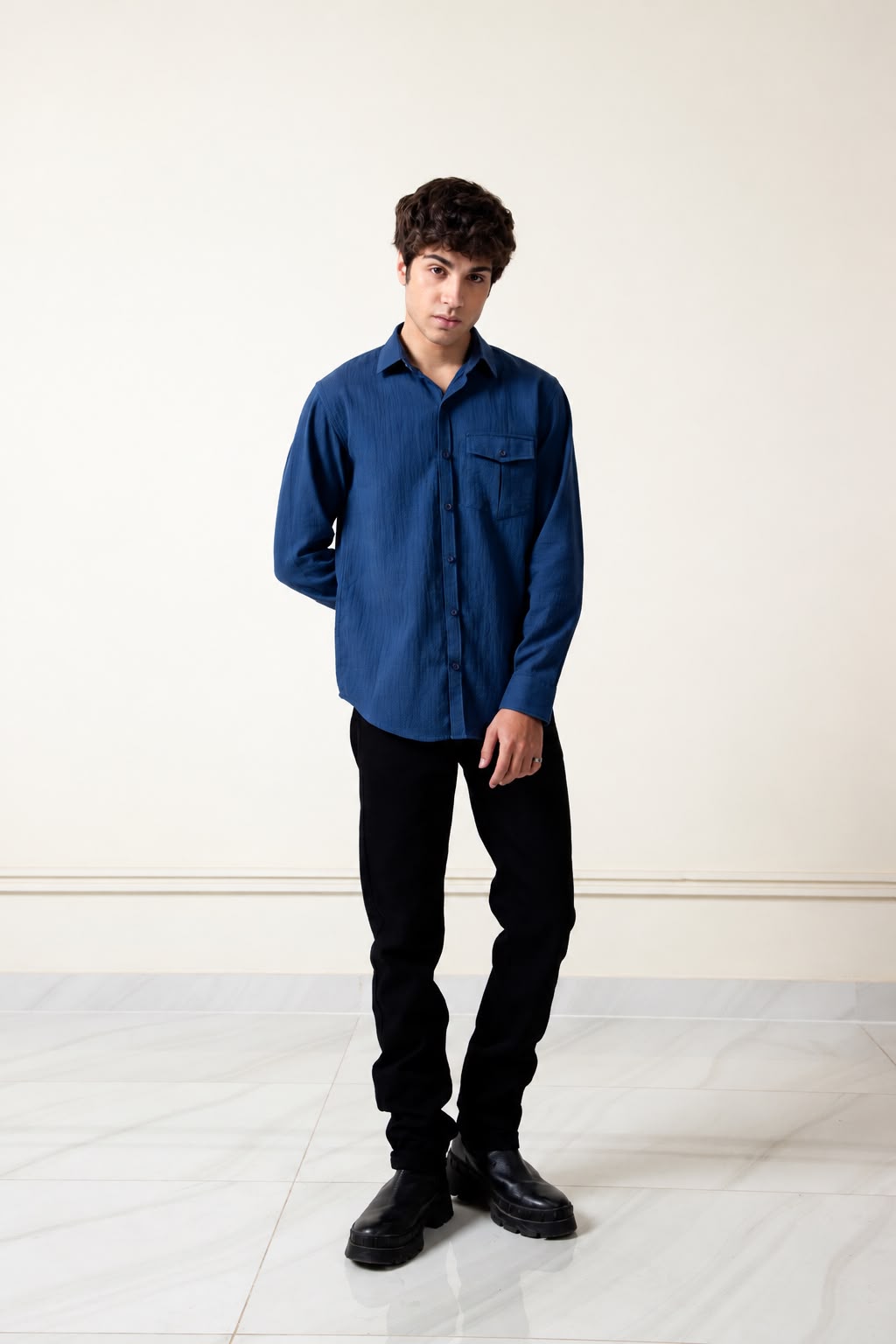 ROYAL TEXTURED RAYON SHIRT