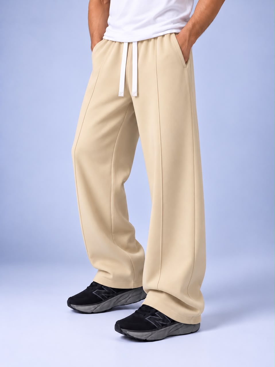 MEN’S BEIGE TERRY PANTS