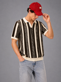 BROWN MELANGÉ KNIT POLO