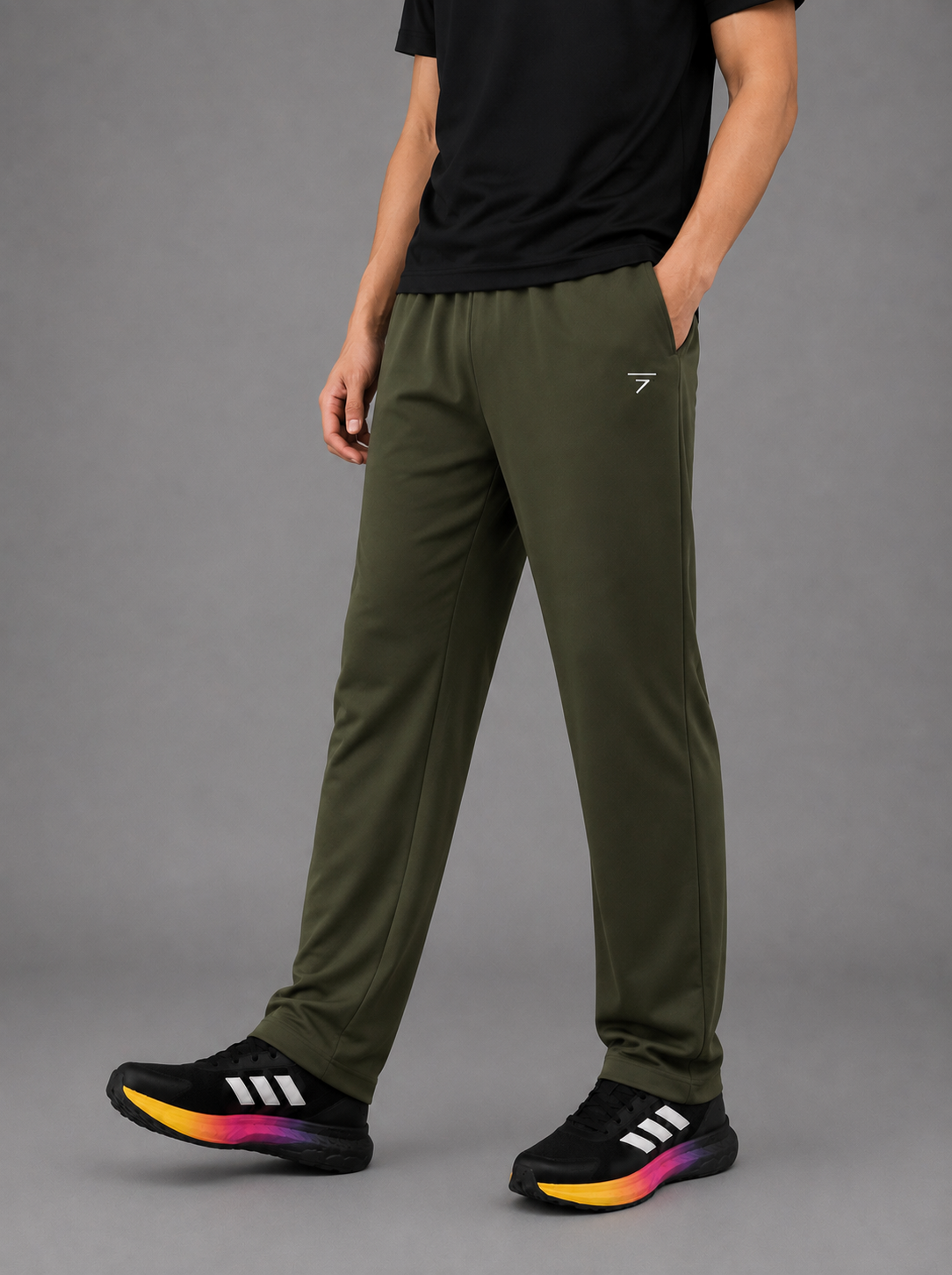 OLIVE BASIC MICRO RELAX FIT BOTTOM