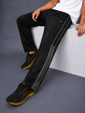 BLACK HALF PANEL MICRO RELAX FIT BOTTOM