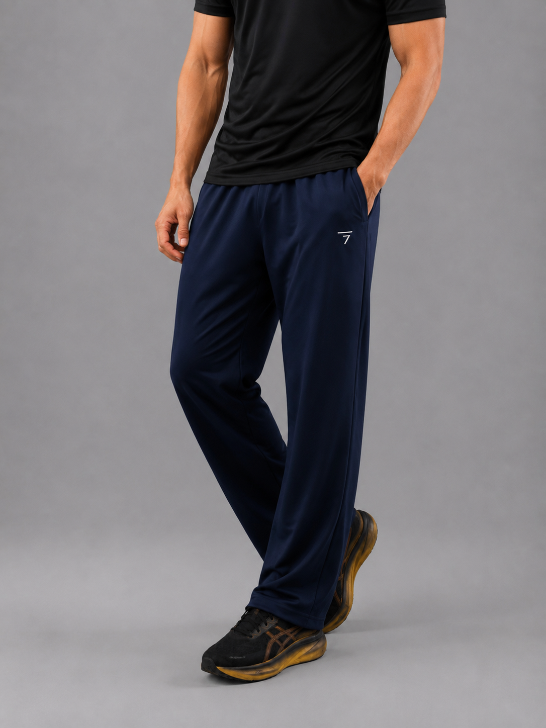NAVY BASIC MICRO RELAX FIT BOTTOM