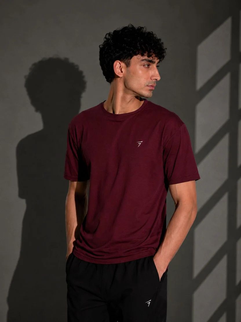 MAROON AIRFLOW PERFORMANCE TEE