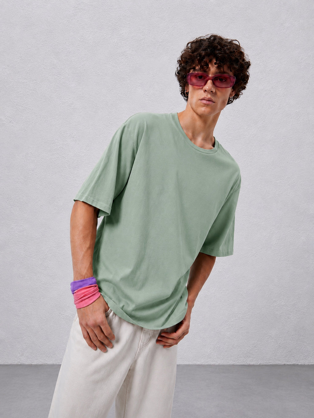 PASTEL GREEN SPANDEX TEE