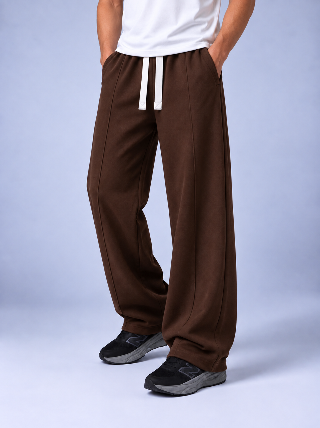 MEN’S BROWN TERRY PANTS