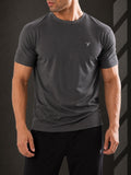 SMOKE MICRO GRID PERFORMANCE TEE