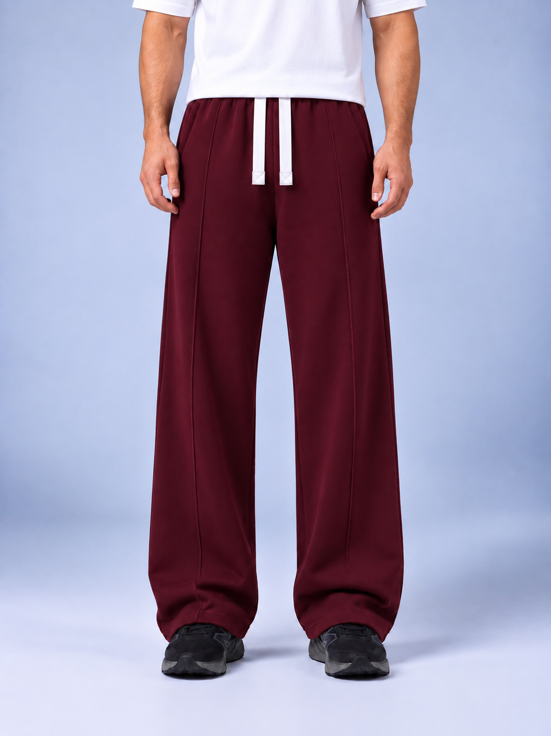 MEN’S MAROON TERRY PANTS