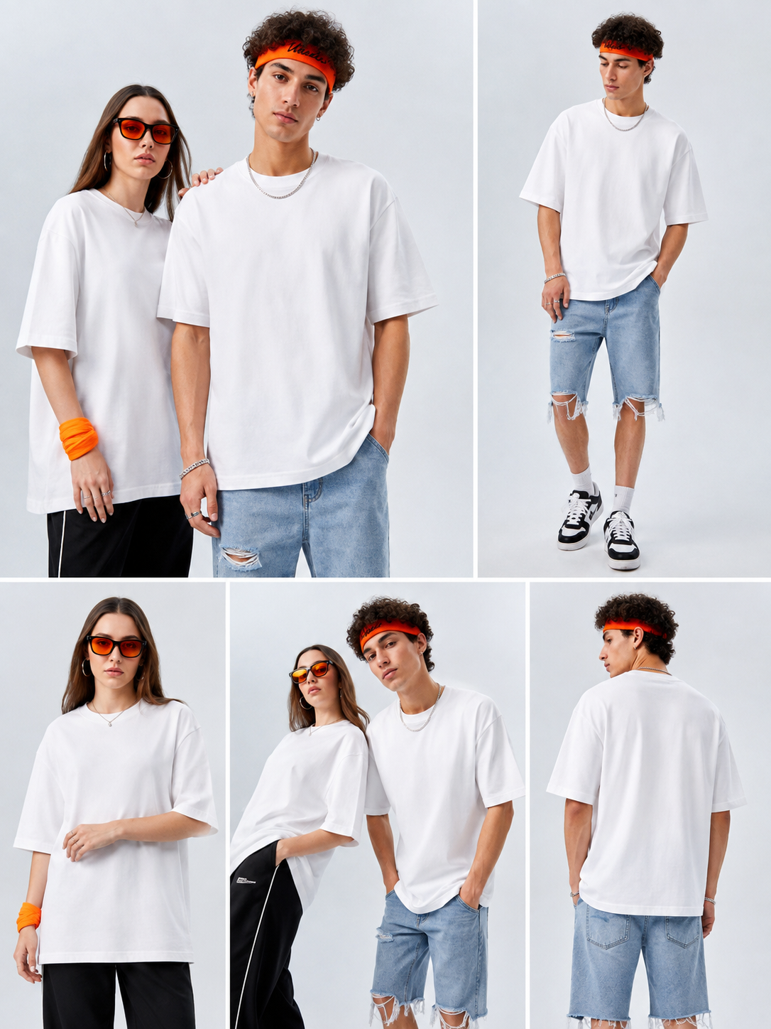 WHITE SPANDEX TEE