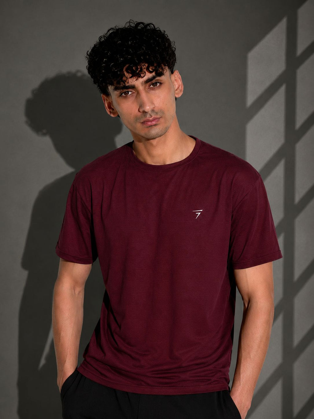 MAROON AIRFLOW PERFORMANCE TEE