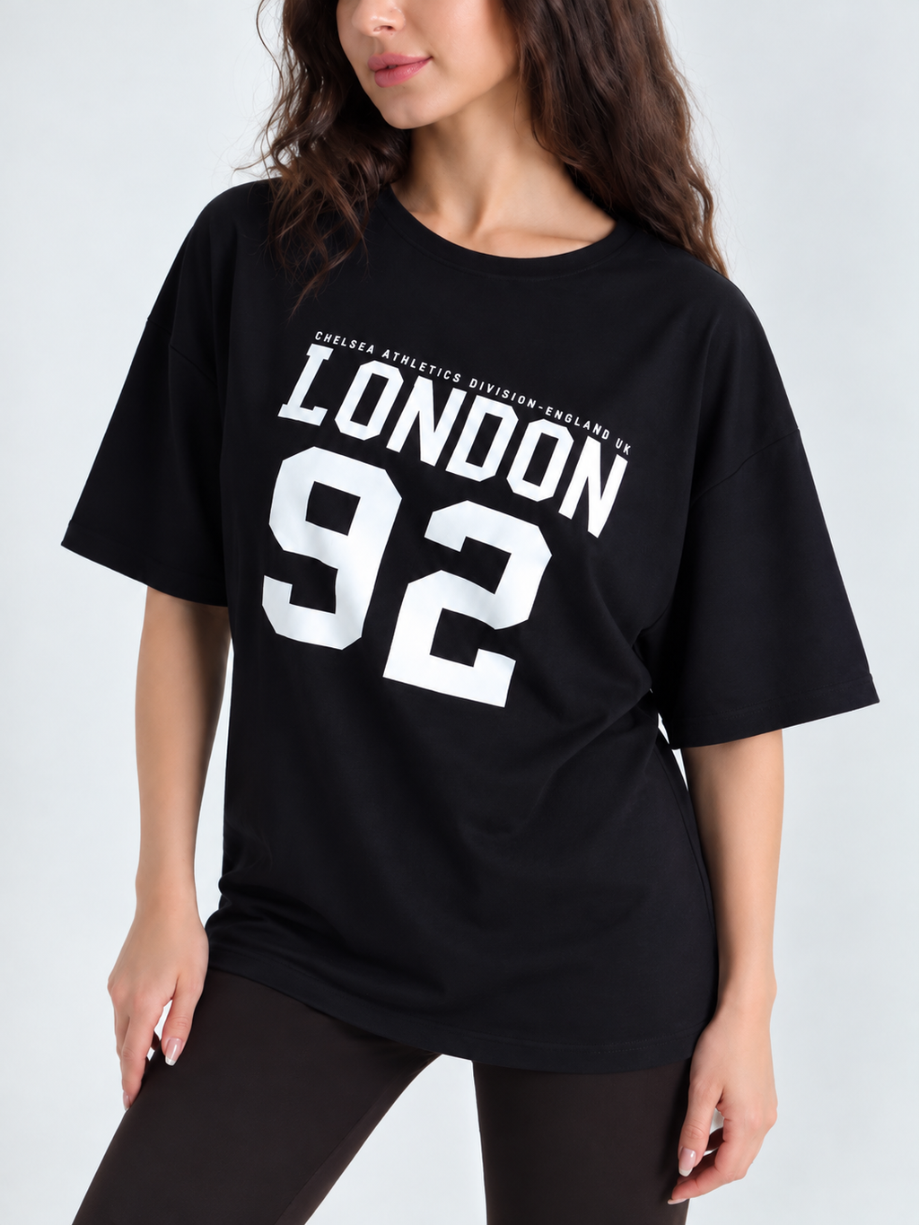 BLACK LONDON SPANDEX TEE