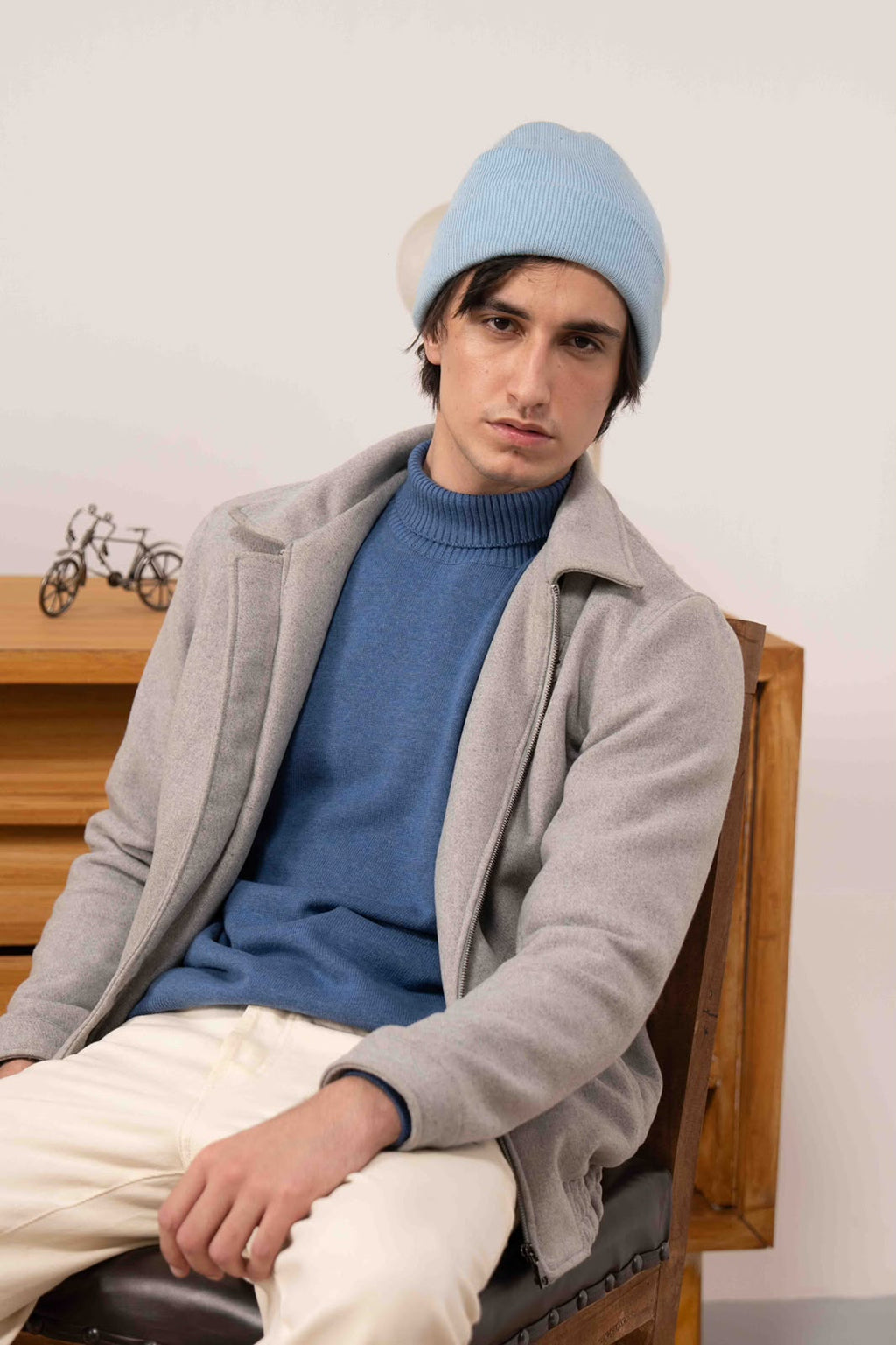 CLOUD GREY WOOL JACKET