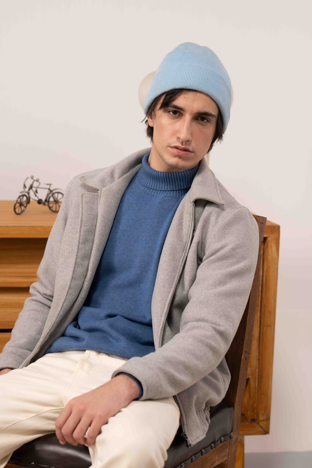CLOUD GREY WOOL JACKET