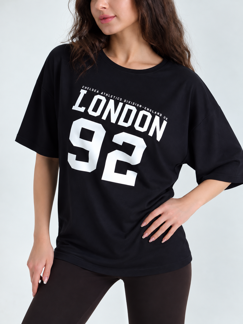 BLACK LONDON SPANDEX TEE